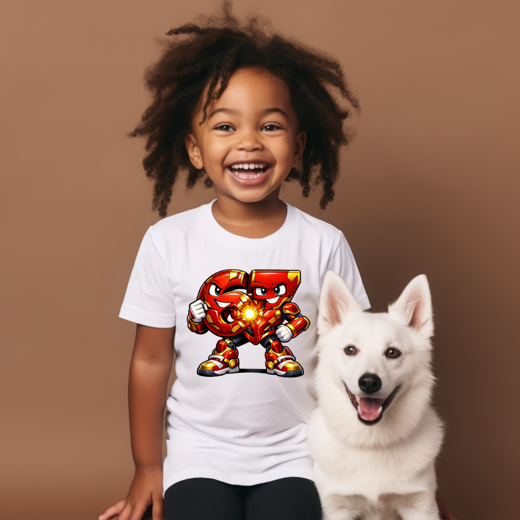 Tricou Copii Model „67 Super Hero” – 100% Bumbac, Imprimeu Premium, Tricou Băieți