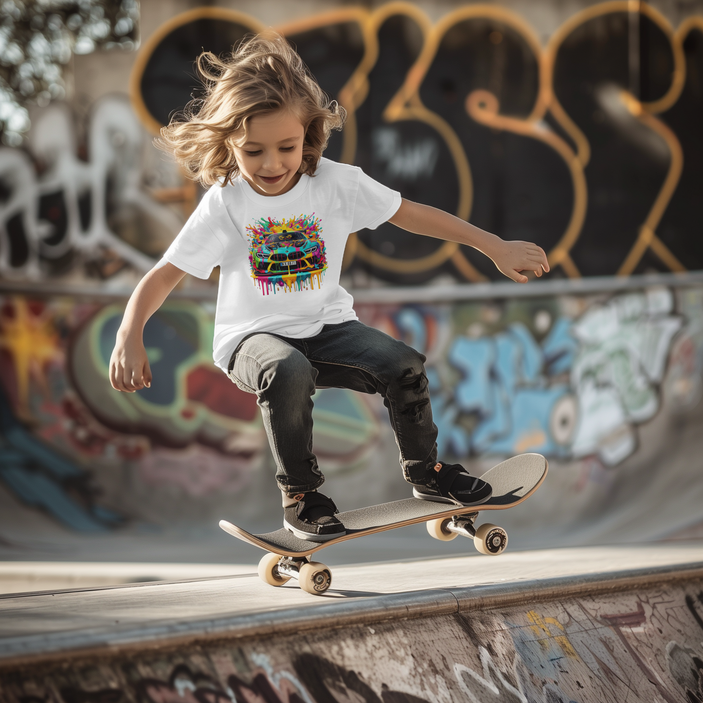 Tricou Mașină Cool și Colorată