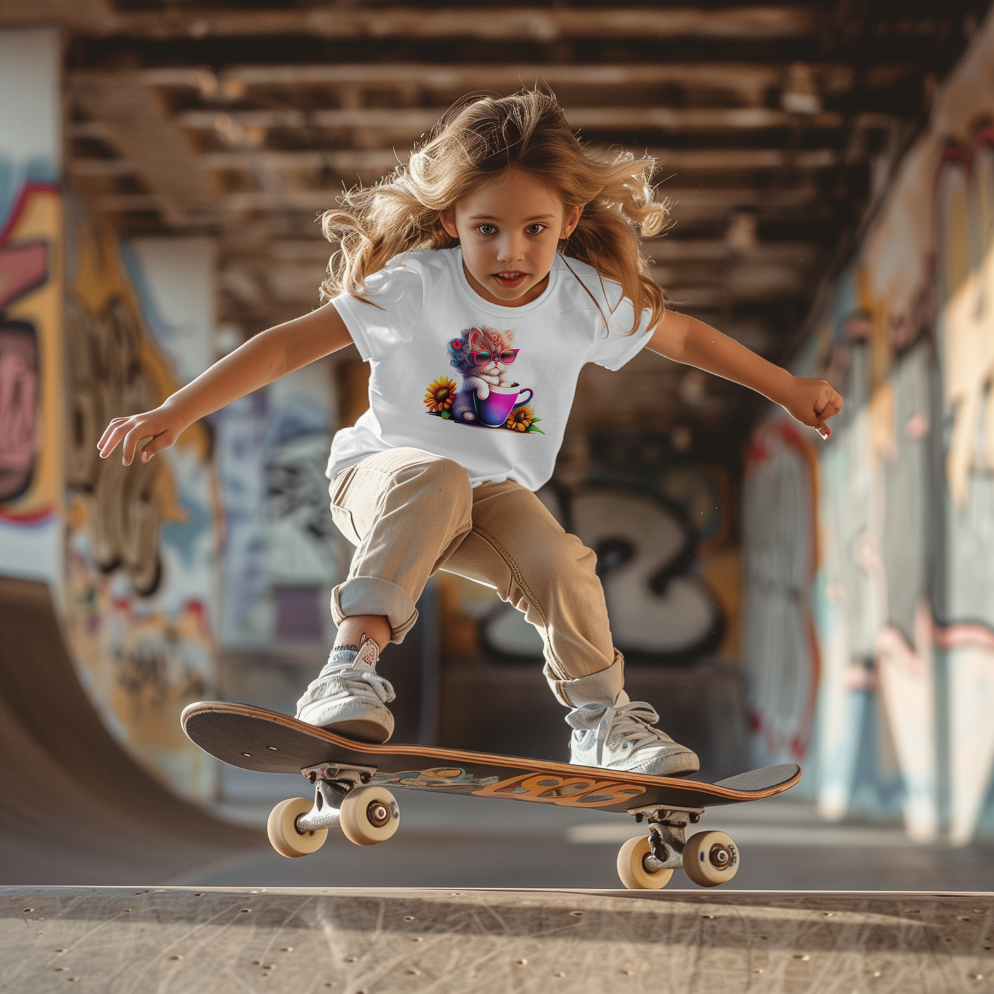 Tricou Pisicuță Floricele