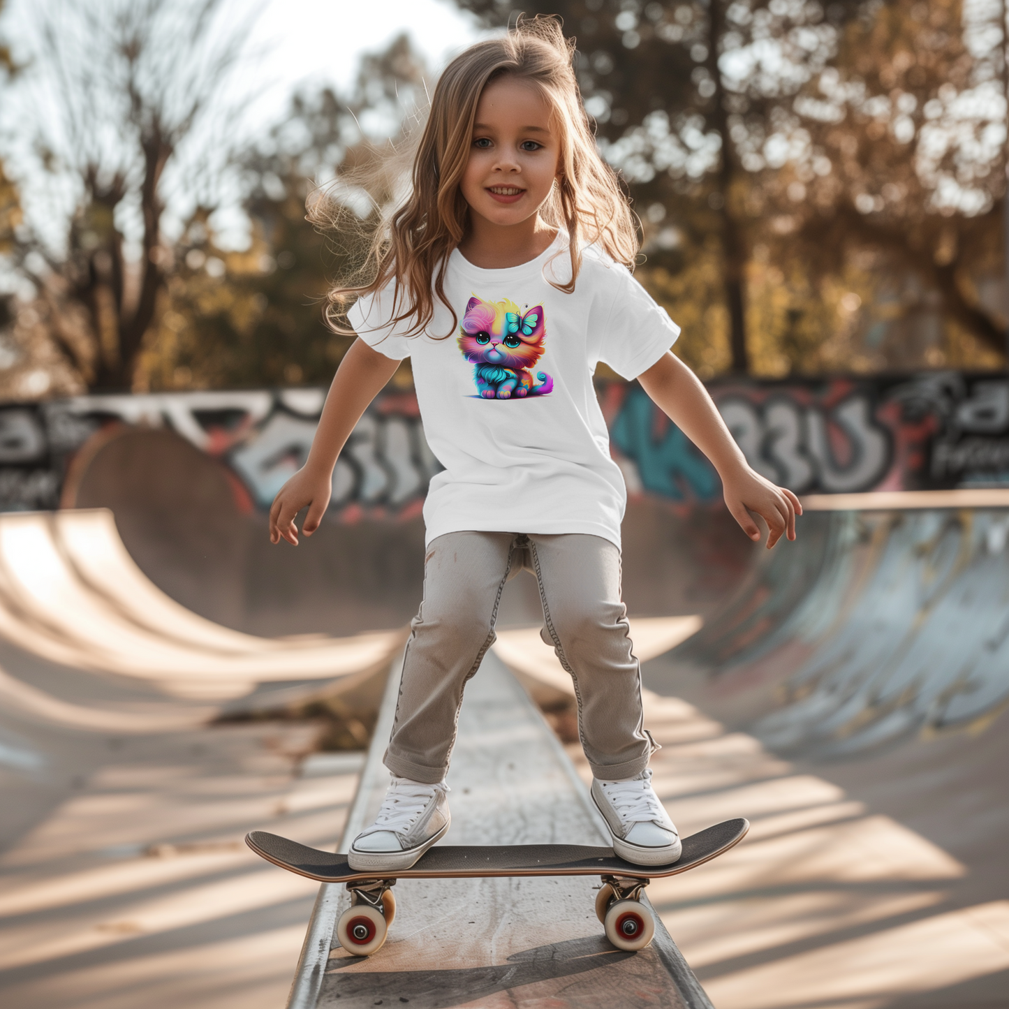 Tricou Pisicuță Curcubeu