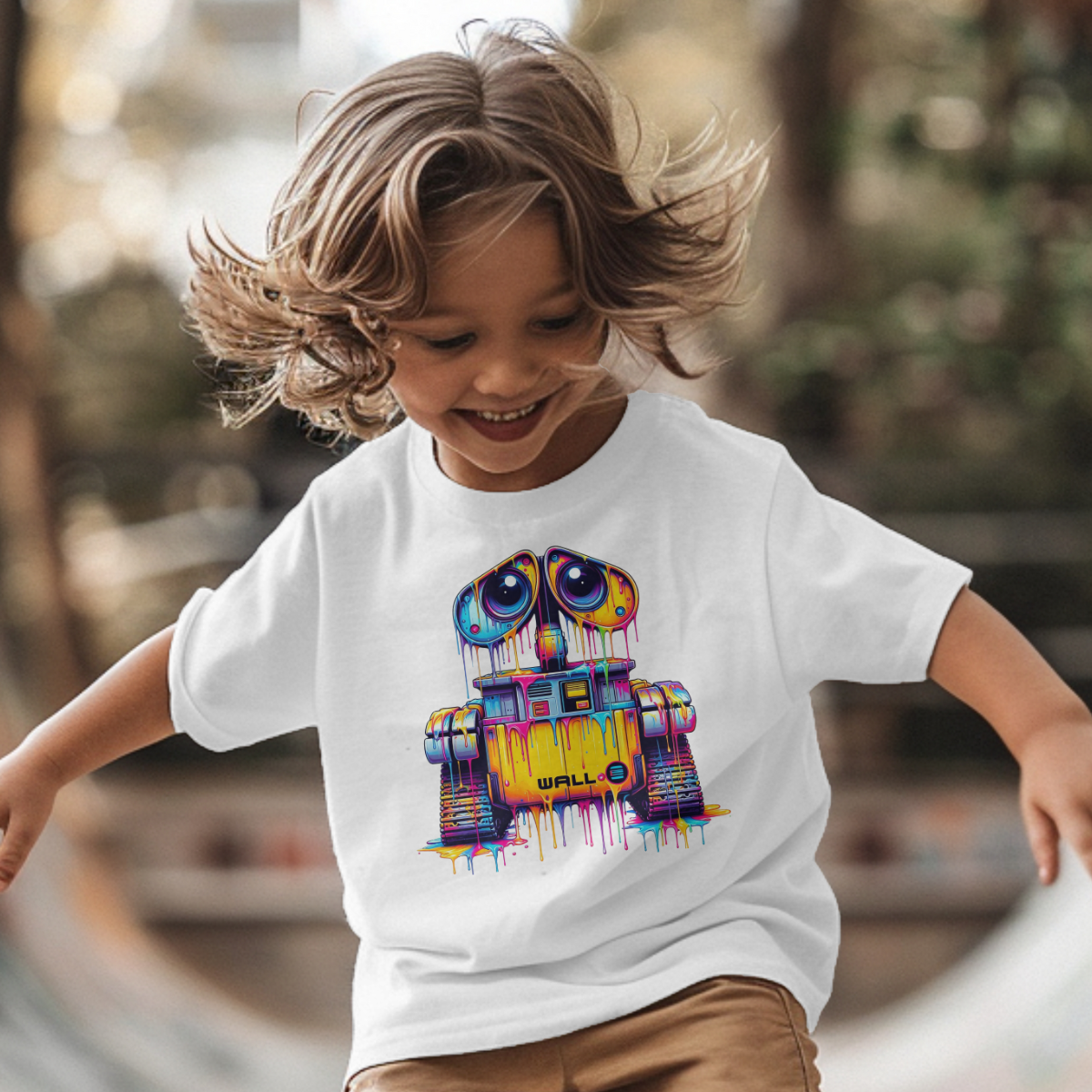 Tricou Robot Neon Art