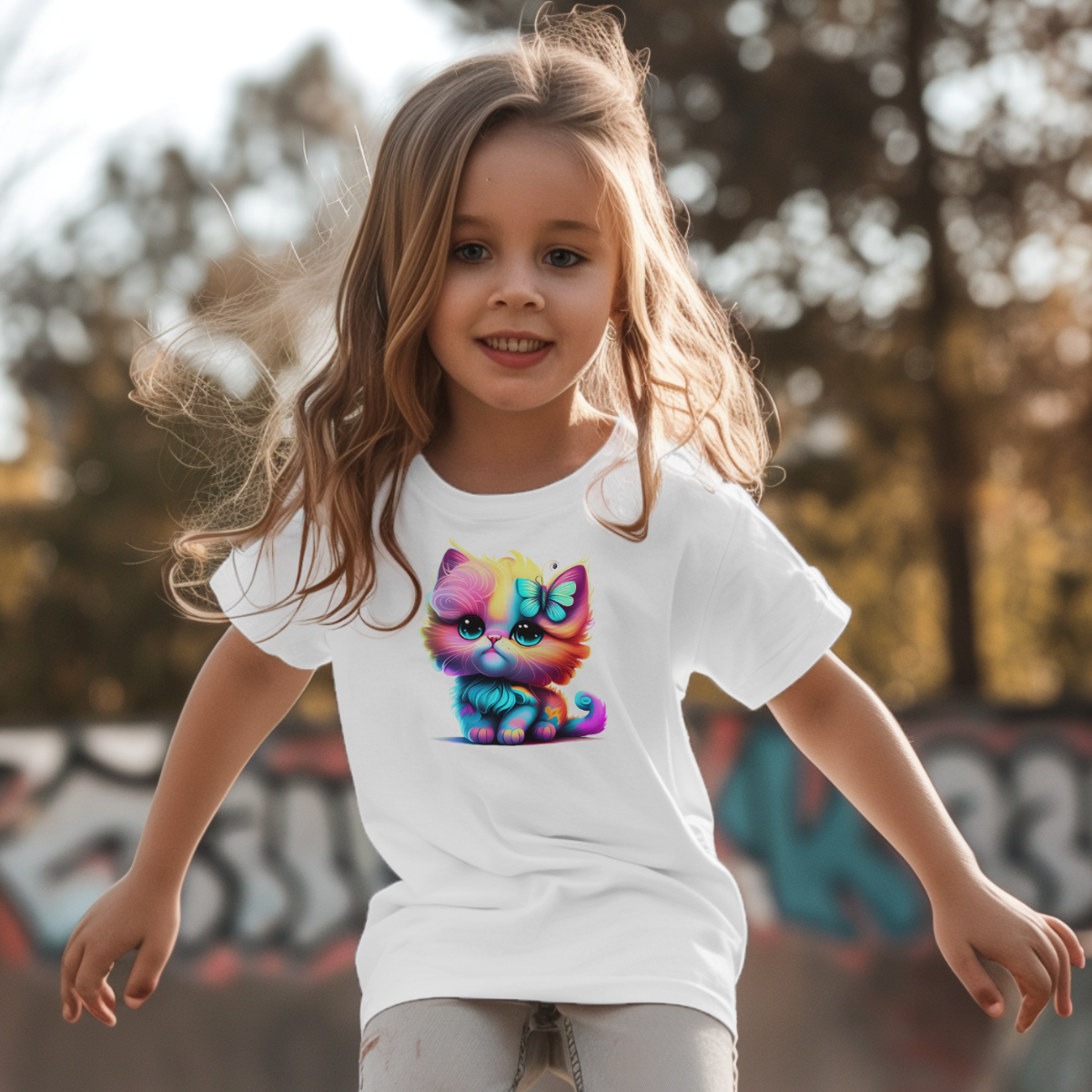 Tricou Pisicuță Curcubeu