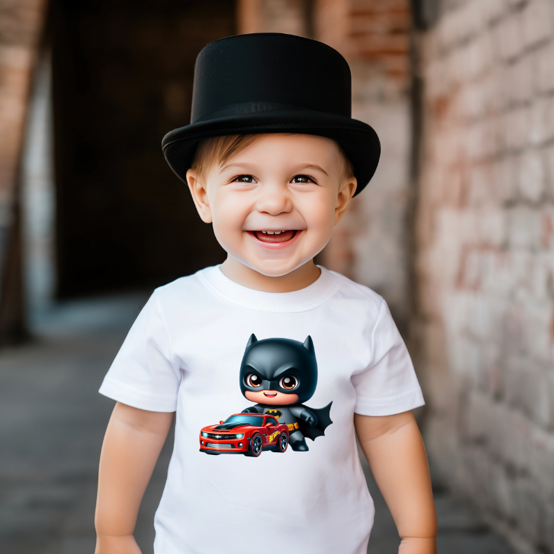 Tricou Supererou și Mașină Sport