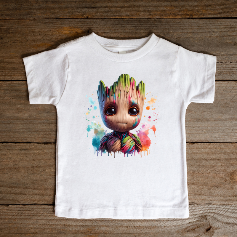 Tricou Baby Groot - Energie și Culoare Galactică