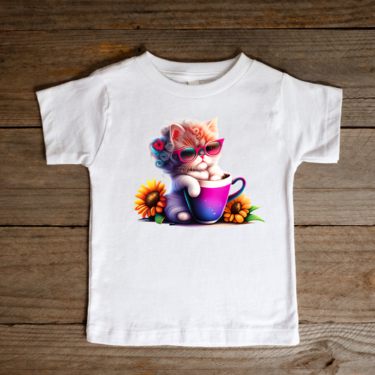 Tricou Pisicuță Floricele