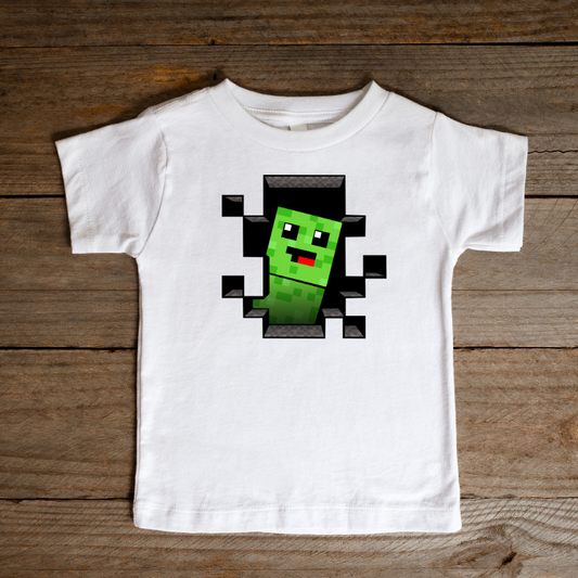Tricou Minecraft - Creeper în Mișcare